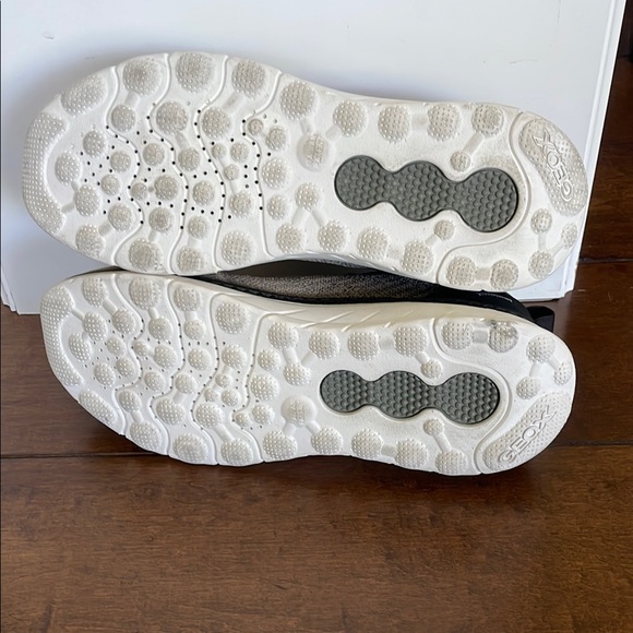 Geox Black and Tan Athletic Shoes with Breathable Mesh - Picture 9 of 11